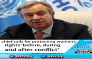 UN chief calls for protecting women’s rights ‘before, during and after conflict